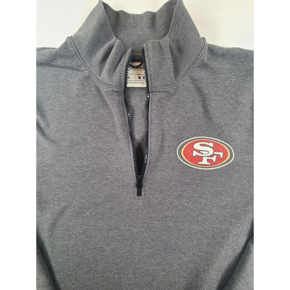 '47 San Francisco 49ers Fan Mens L Quarter Zip Pullover NFL Football Athleisure